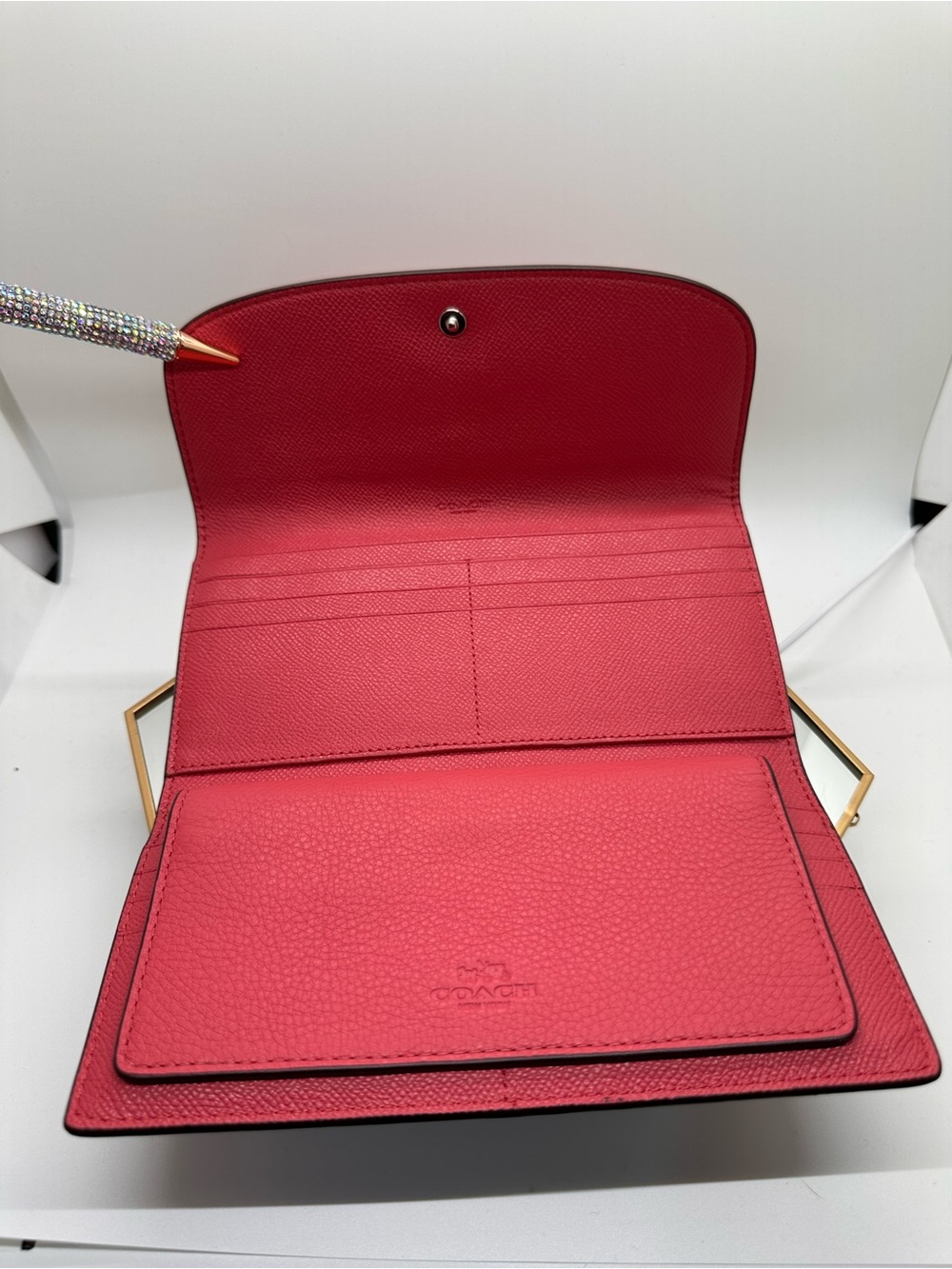 Coach Pebbled Leather Wallet and Checkbook New without tags. Never used. - Picture 4 of 9